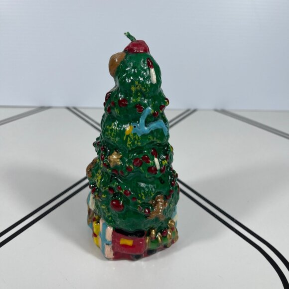 Vintage Santa Christmas Tree Candle Holiday Decor Figurine 6.5" Tall - Picture 5 of 7